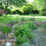 Garden design:Petworth Sussex downland garden romantic style