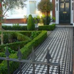 Clapham formal parterre front garden mediterranean style