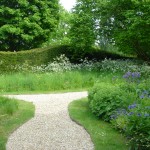 Petworth West Sussex garden naturalistic style, deciduous and evergreen landscape design